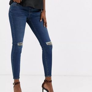 ASOS DESIGN Maternity Ridley high rise skinny jeans with underbump waist